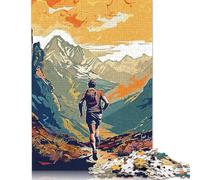 Correndo attraverso il monte Puzzle per adulti 1000 pezzi Puzzle Puzzle 1000 pezzi per adulti Giochi di puzzle Giocattoli Regalo per 1000 pezzi (75x50 cm)