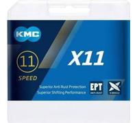 Kmc X11 X-bridge Road/mtb Chain Blu 118 Links Silver