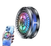 Corrente per cellulare con luci a LED, ventola di raffreddamento del telefono di gioco, Creddatore del telefono di aspirazione magnetica portatile con luce colorata, Full Hole Design Fan di raffreddam
