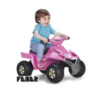 Correpasillos FEBER Quad Racy Pink 6V Rosa Nero 4 Ruote Bambina