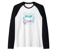 Correre e Faccio Una Grande Squadra per corridori impegnati Maglia con Maniche Raglan