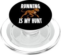 Correre è la mia caccia Cheetah Runner Marathon Pace PopSockets PopGrip per MagSafe