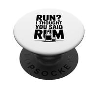 Correre? Ho pensato che hai detto rum divertente bere umorismo PopSockets PopGrip Adesivo