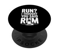 Correre? Ho pensato che hai detto rum divertente bere umorismo PopSockets PopGrip Adesivo