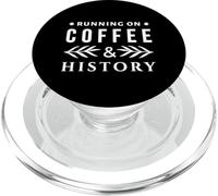 Correre sul caffè e sulla storia - caffè divertente PopSockets PopGrip per MagSafe
