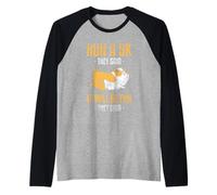 Correre Una 5K Hanno Detto in Corsa Gara Corridore 5K Maglia con Maniche Raglan