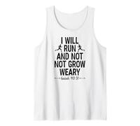 Correrò e Non crescerò Stanco Isaia 40 31 Bibbia in Esecuzione Canotta