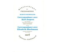 Correspondance avec Karl Jaspers 1920-1963 suivi de Correspondance avec Elisabeth Blochmann 1918-1969