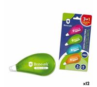 Correttore a Nastro Bismark Neon Multicolore 5 mm 6 m (12 Unità)