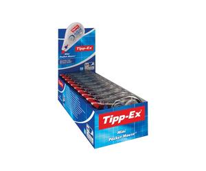 Correttore a nastro Mini Pocket Mouse - 5mm x 6mt - trasparente - Tipp Ex - box