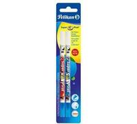Pelikan 921734 Cancellino Inchiostro Super Pirat 850B/2/B a Doppia Punta, Correttore a Penna Punta B, 2 Pezzi, Rosa - Blu, 2 Correttori