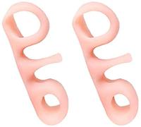 Correttore della punta Raddrizzatore Separatore della punta 2 fori Correttore dell'alluce valgo Alleviare la pressione Supporto per stecca del piede Distanziatori della pIntelligente e attraente.