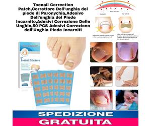 Correttore Dell'Unghia Incarnita Del Piede, Adesivi Correzione-50 PCS