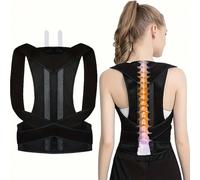 Correttore di postura per donna - Cintura di supporto regolabile per la schiena, per il miglioramento della postura in palestra e nella vita quotidiana - Cintura di modellazione non restrittiva, corre