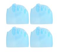 Correttore per dita a martello, distanziatore flessibile, ecco un titolo del prodotto per elencare il kit di separatore ortopedico per alluce valgo, include 5 fori a nido d'ape anteriore blu 10 pezzi