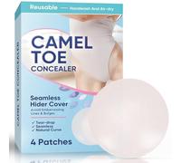 Correttore per dita dei piedi di cammello, confezione da 4 correttori senza cuciture, invisibile e senza tracce, correttore cameltoe per leggings e costumi da bagno