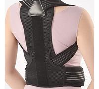 Correttore per la Postura della Spalla in Acciaio per la Colonna vertebrale, Fascia di Supporto per la Schiena, Cintura Regolabile, Sollievo dal Dolore alla Schiena gobba (Colore: Nero, Dimensioni: