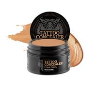 Correttore per tatuaggi bicolore, crema waterproof a copertura totale | La formula impermeabile e resistente al sudore rimane in posizione tutto il giorno; non sbava né si sfrega sui vestiti