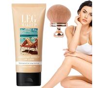 Correttore per Tutto il Corpo, 100ml Trucco per le Gambe Waterproof e Non Sbiadisce, Perfezionatore per Tutta la Carnagione con Pennello per il Trucco del Corpo, Fondotinta Correttore a Lunga Tenutas