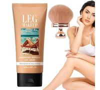 Correttore per Tutto il Corpo, 100ml Trucco per le Gambe Waterproof e Non Sbiadisce, Perfezionatore per Tutta la Carnagione con Pennello per il Trucco del Corpo, Fondotinta Correttore a Lunga Tenutas