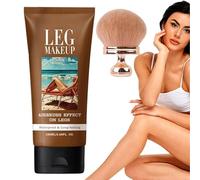 Correttore per Tutto il Corpo, 100ml Trucco per le Gambe Waterproof e Non Sbiadisce, Perfezionatore per Tutta la Carnagione con Pennello per il Trucco del Corpo, Fondotinta Correttore a Lunga Tenutas