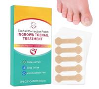 Correttore per unghie incarnato - 60 adesivi correttori per unghie incarnite | Patch di correzione traspirante per il recupero e la cura dei piedi a casa per e