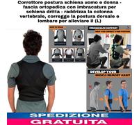 Correttore postura schiena, fascia ortopedica con imbracatura Per Schiena Dritta