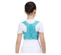 Correttore Posturale Bambini E Adolescenti Scoliosi Tutore Schiena Corsetto Ortopedico Tutore di Sostegno Lombare Cintura Correttiva per La Gobba per Ragazzi E Ragazze(Blue,M)