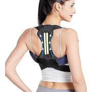 Correttore Posturale Clavicola Regolabile Comodo Tutore Per La Parte Superiore Della Schiena Uomini Donne Supporto Per Collo E Spalle Studenti Adolescenti Cintura Per Correzione Del Gobbo ( Color : Bl