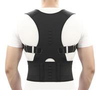 Correttore Posturale Correttore della Cintura Toracica Stretta della Schiena Cintura di Sicurezza della Spalla Posteriore Cintura di Supporto della Colonna Vertebrale Cintura To, Black, XL/X-Large