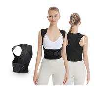 Correttore posturale for uomini e donne - Supporto leggero e regolabile for alleviare il dolore al collo, alle spalle e alla schiena - Invisibile sotto i vestiti posture corrector(4XL)