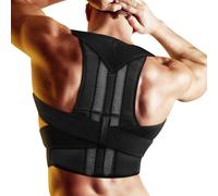 Correttore Posturale Leggero e Traspirante Nero per Donne e Uomini, Taglia L