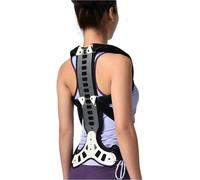 Correttore Posturale per Donne e Uomini, Tutore for la schiena regolabile, raddrizzatore for supporto for la colonna vertebrale toracica in metallo Recupera il gilet di estensione posturale(Medium)