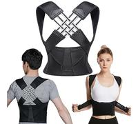 Correttore posturale per donne e uomini, Tutore per la schiena Completamente regolabile Comodo e traspirante, Raddrizzatore per spalle, Sollievo dal dolore al collo, alle spalle e alla schiena,2XL