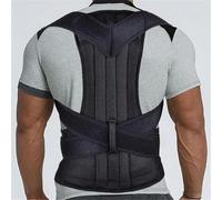 Correttore Posturale per Scoliosi Regolabile Corsetto Tutore per La Schiena Supporto Lombare Cintura Correttore Diritta, Black, S