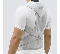 Correttore Posturale Schiena Regolabile Cintura Supporto Per Bretelle Cintura Correzione Della Postura Della Spalla Colonna Vertebrale Correzione Della Postura Lombare ( Color : Grigio , Size : M )