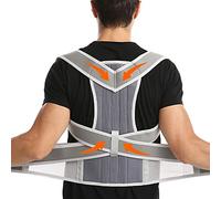 Correttore posturale Traspirante per Uomini e Donne, tutore per Tutta la Schiena, Cintura per gobba, Cintura di rto Lombare, Corsetto terapeutico per Spalle, Collo, clavicola, Vita, Sollievo d
