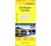 Correze, Dordogne - Michelin Local Map 329: 1:150 000