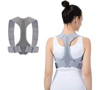 Correzione della postura Correttore posturale for collo e spalle posteriore, strumento regolabile for supporto della colonna vertebrale, cintura di correzione for cifosi, gobbo o spalle cadenti(S)