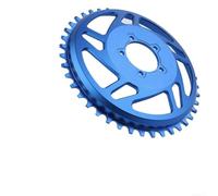 Correzione offset della corona elettrica 42T in lega di alluminio per anello compatibile con sport all'aria aperta componente ciclismo per una vestibilità precisa (blu)