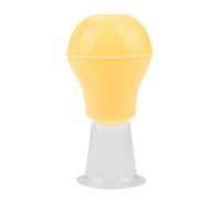 Correzione portatile per coppe morbide da donna per capezzoli piatti invertiti, estrattore per aspiratore, silicone alimentare, facile da usare, resistente al calore, resistente (Giallo)