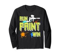 Corri, Colpisci, Vinci Paintball Campione Squadra Maglia a Manica