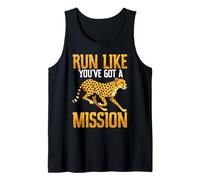 Corri Come se avessi Una Missione Cheetah Running Motivation Canotta