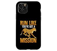 Corri come se avessi una missione Cheetah Running Motivation Custodia per iPhone 11 Pro