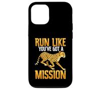 Corri come se avessi una missione Cheetah Running Motivation Custodia per iPhone 12/12 Pro