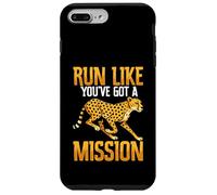 Corri come se avessi una missione Cheetah Running Motivation Custodia per iPhone 7 Plus/8 Plus