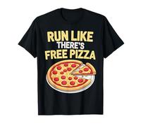 Corri Come se Ci Fosse Una Palestra di Allenamento per Pizza Maglietta