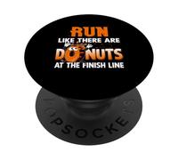 Corri come se ci fossero ciambelle alla maratona del traguardo PopSockets PopGrip Adesivo