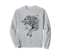 Corri con le ombre Wolf Night Forest Wild Nature Spirit Felpa