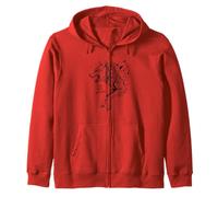 Corri con le ombre Wolf Night Forest Wild Nature Spirit Felpa con Cappuccio